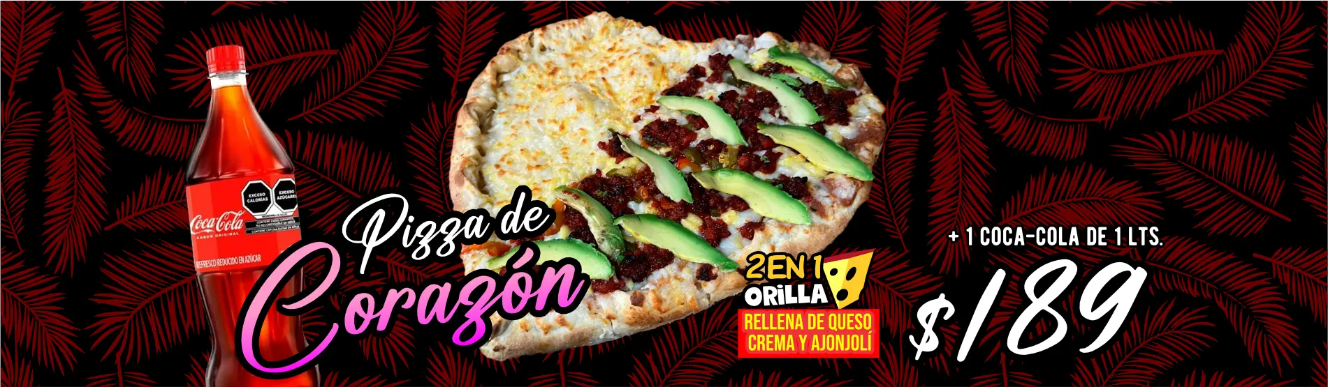 pizza de corazón